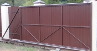 Купить откатные ворота из профнастила Йошкар-Ола, цена от 1793 руб.