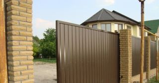 Купить откатные ворота из профнастила Йошкар-Ола, цена от 1793 руб.