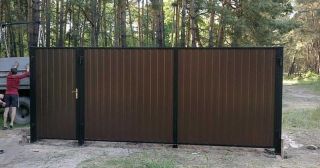 Купить распашные ворота из профнастила Йошкар-Ола, цена от 2794 руб.